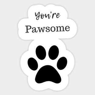 PAWSOME Sticker